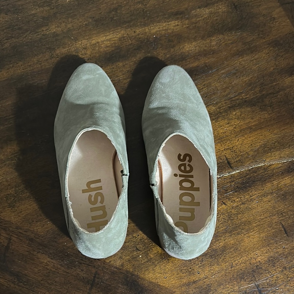 Hush Puppies Women's Suede Shoes - Green